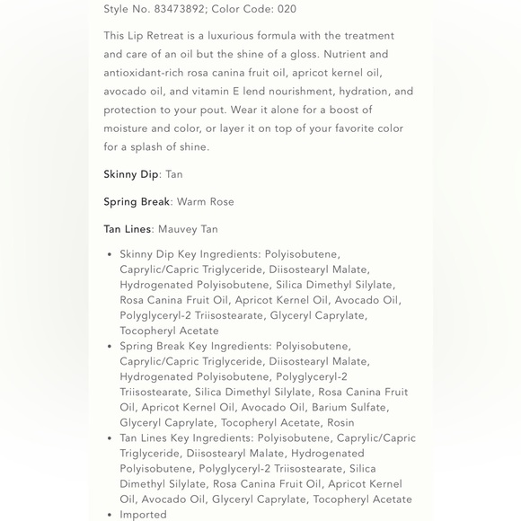 $10 🌸 Wander Beauty ~ Lip Retreat ~ Tan Lines ~ NEW - Picture 5 of 8